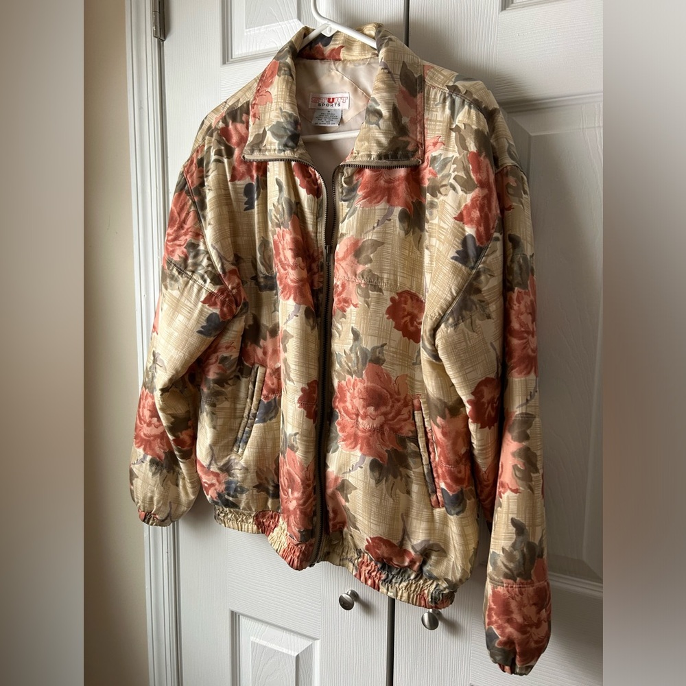 Floral Bomber Jacket